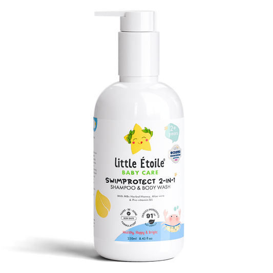 Little Étoile Care SwimProtect 2-in-1 Shampoo & Body Wash, Chlorine Removal, for 2+ Years