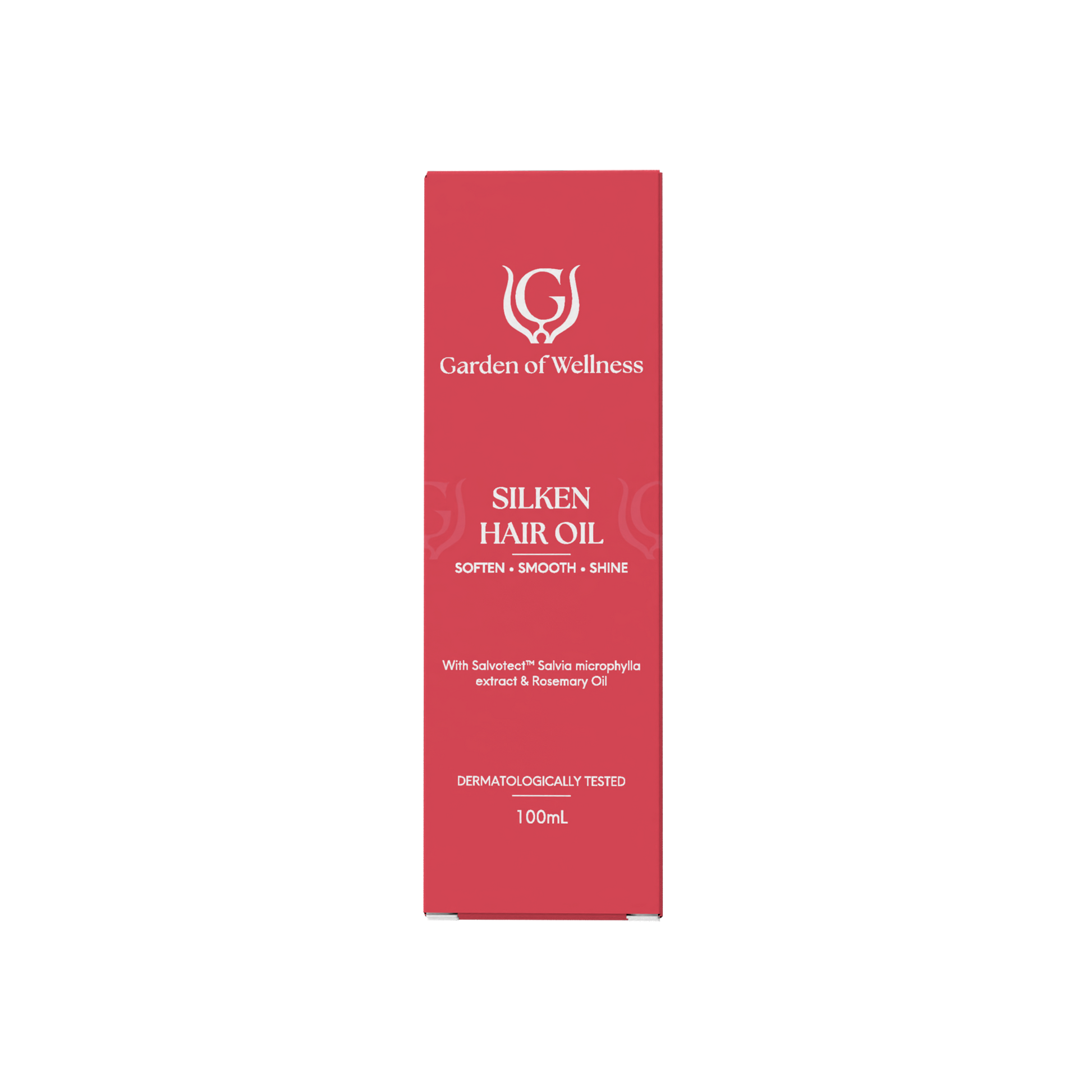 Garden of Wellness Silken Hair Oil 100 mL bottle and carton