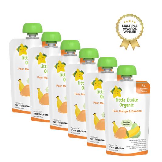 Organic Pear, Mango & Banana – 6+ Months, 120g